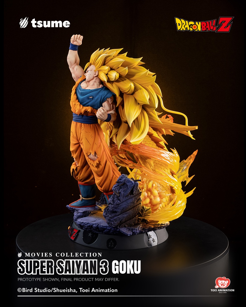 Tsume Bijutsu - Son Goku SUper Saiyan 3 Movie Collection Dragon Ball Z 1:4 Resin Statue