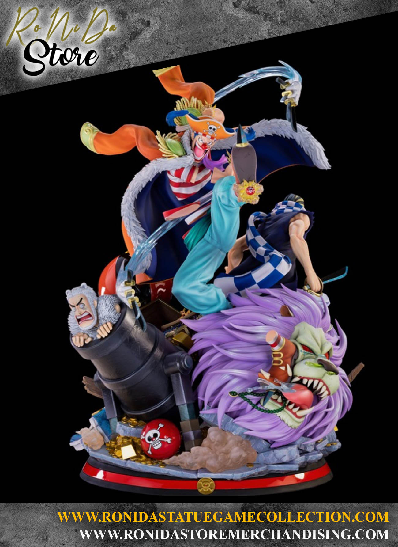 Tsume Studio One Piece Buggy the Clown HQS Dioramax 1/4 Resin Statue