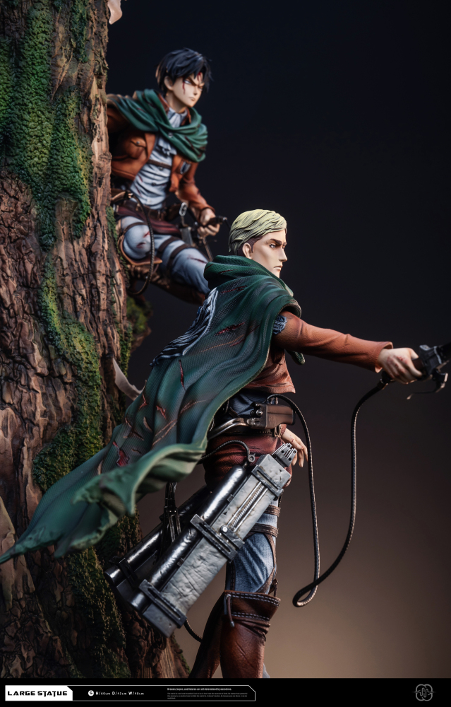 Hertz Studio Levi & Erwin Attack on Titan - The sharpest sword Resin Statue HQS