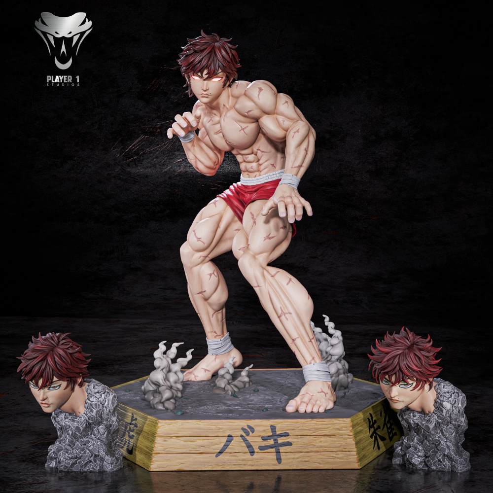 Player 1 Studio Hanma Baki - Baki the Grappler - Resin Statue 1:6 / 1:4