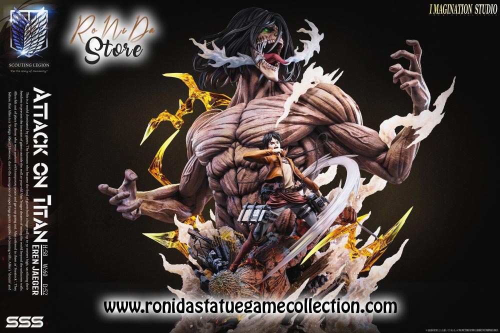 Imagination Studio Eren Yeager Attack on Titan 1/6 Resin Statue HQS