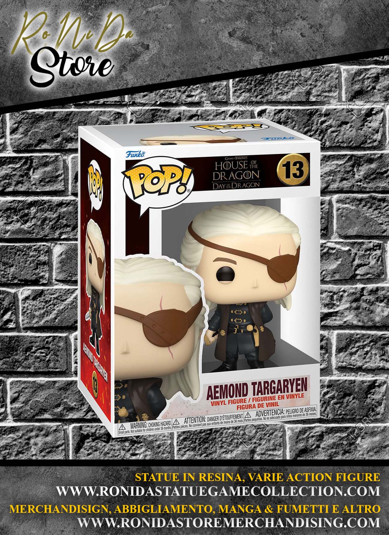 House of the Dragon Aemond Targaryen Funko POP! TV Vinyl Figures 