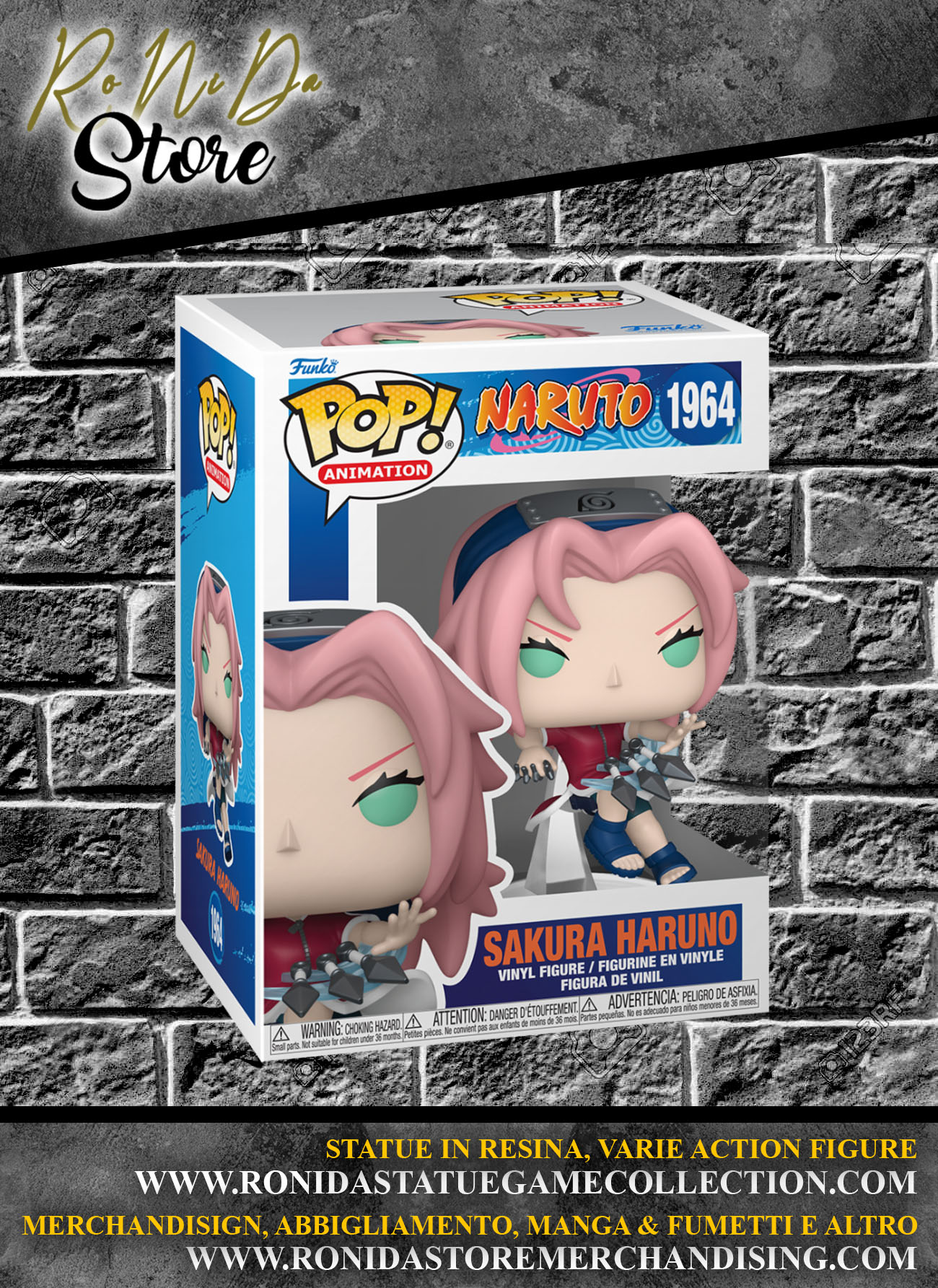 NARUTO: SHIPPUDEN - POP FUNKO SAKURA VINYL FIGURE 1954 