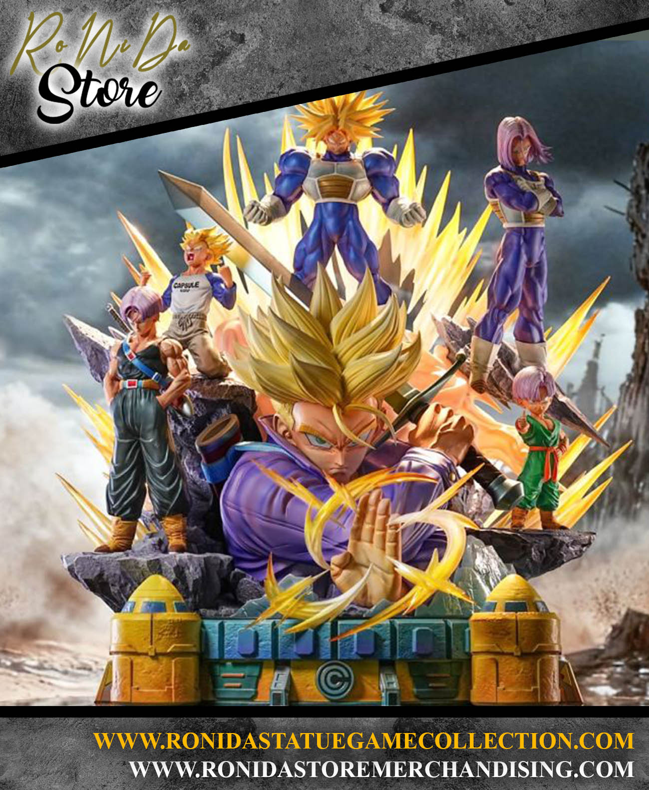 SHK  Studio - Dragon Ball Z Trunks Super Saiyan Lifetime Resin Statue
