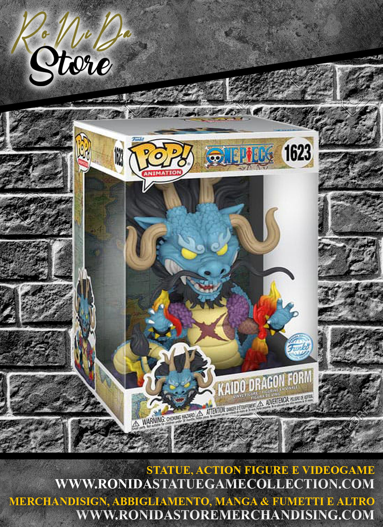 One Piece Super Sized Jumbo Funko POP! Kaido as Dragon Vinyl Figure 1623