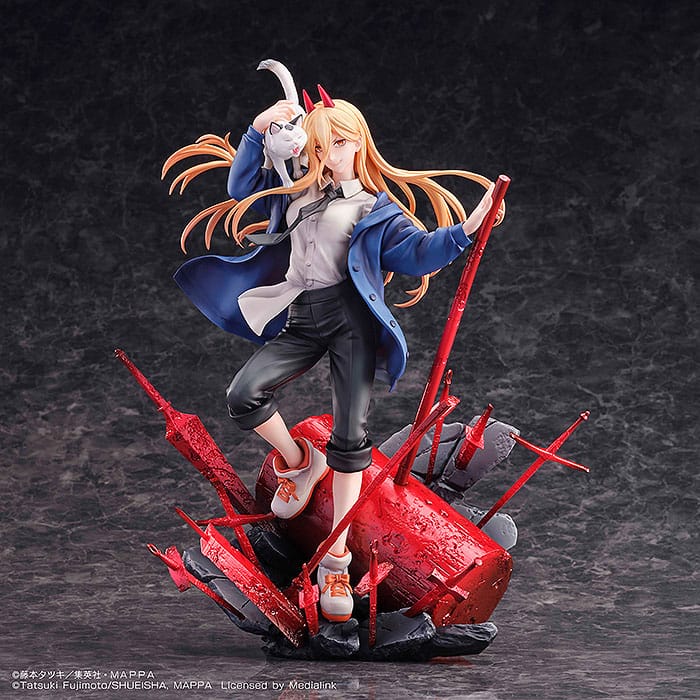 Sega Goods Chainsaw Man Statue 1/7 Power & Meowy