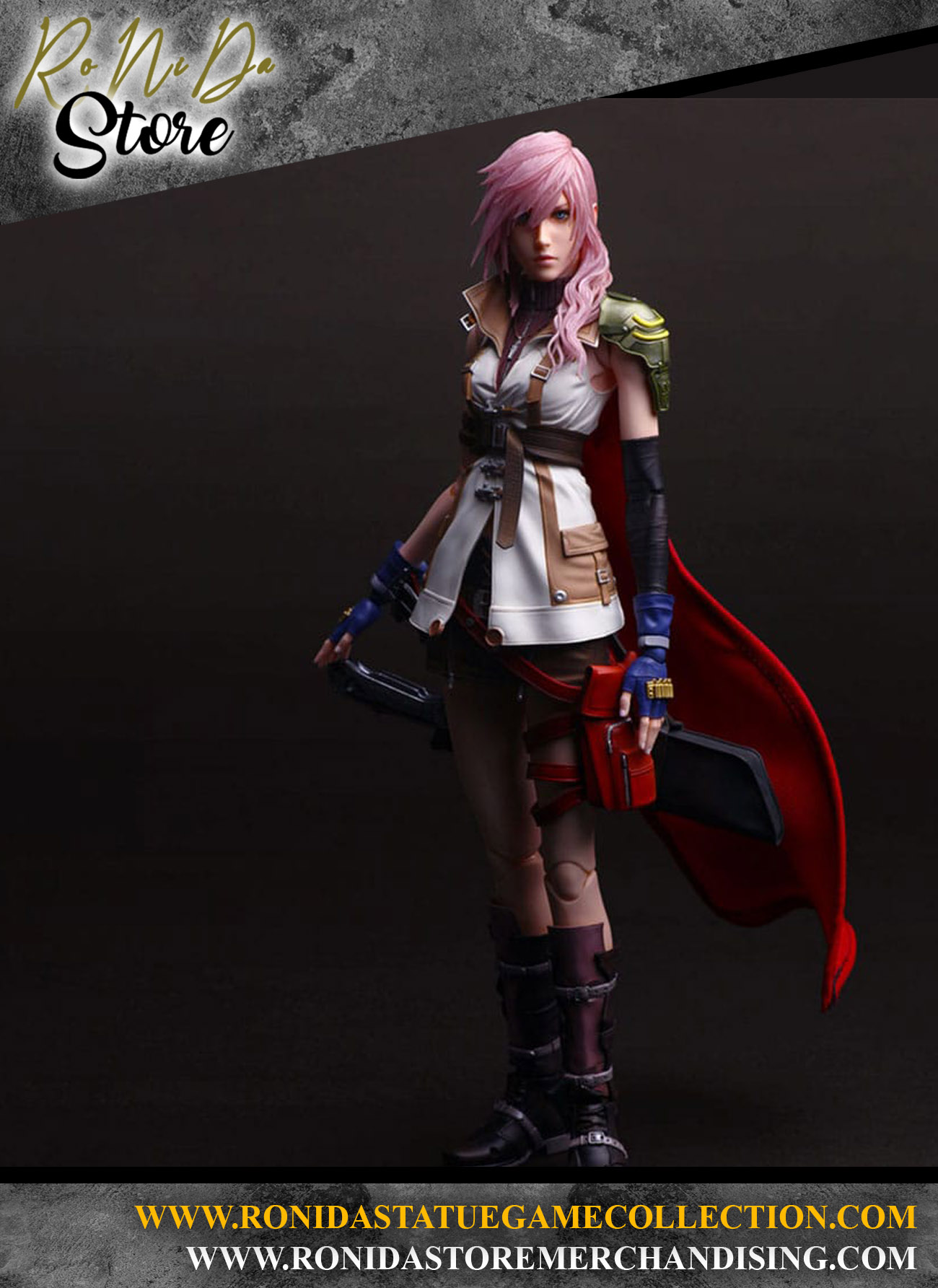 Square Enix Lightning Final Fantasy XIII Play Arts Shin Action Figure 