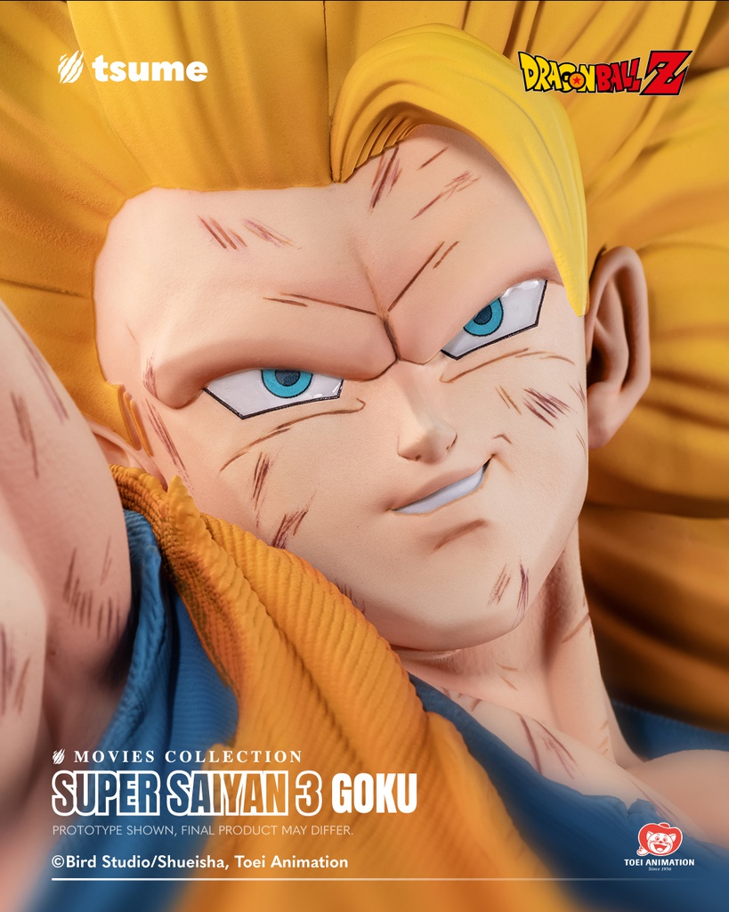 Tsume Bijutsu - Son Goku SUper Saiyan 3 Movie Collection Dragon Ball Z 1:4 Resin Statue