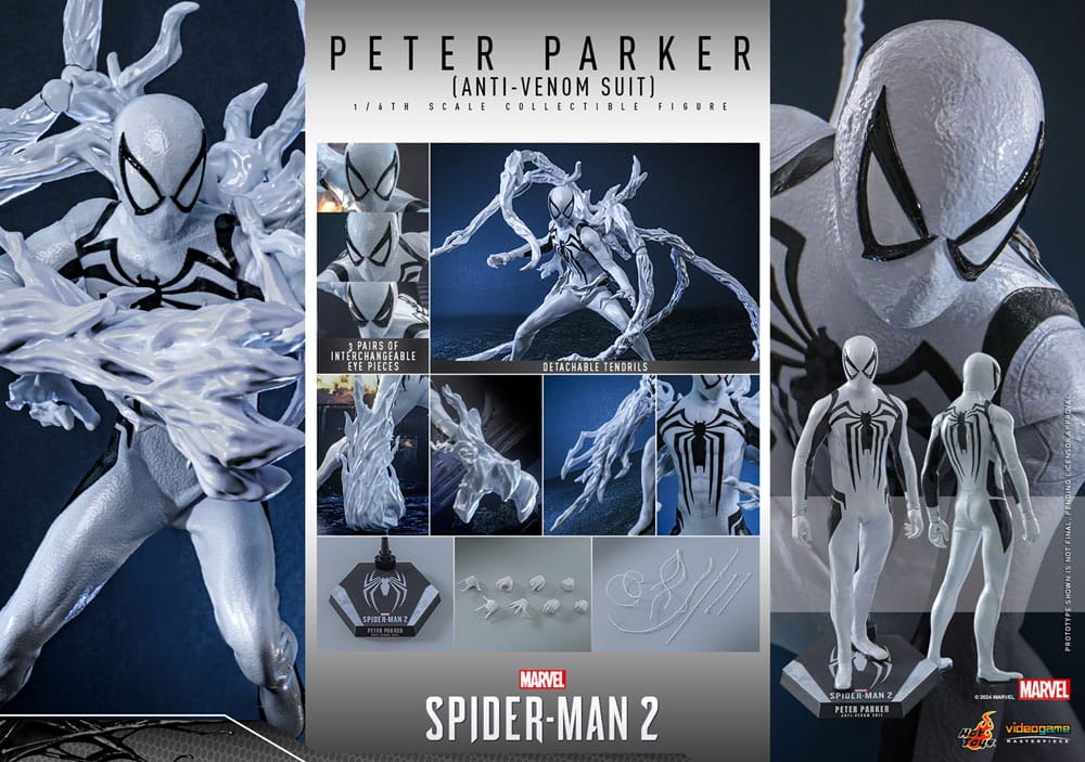 Hot Toys Peter Parker (Anti-Venom Suit)  Spider-Man 2 Video Game Masterpiece Action Figure 1/6 
