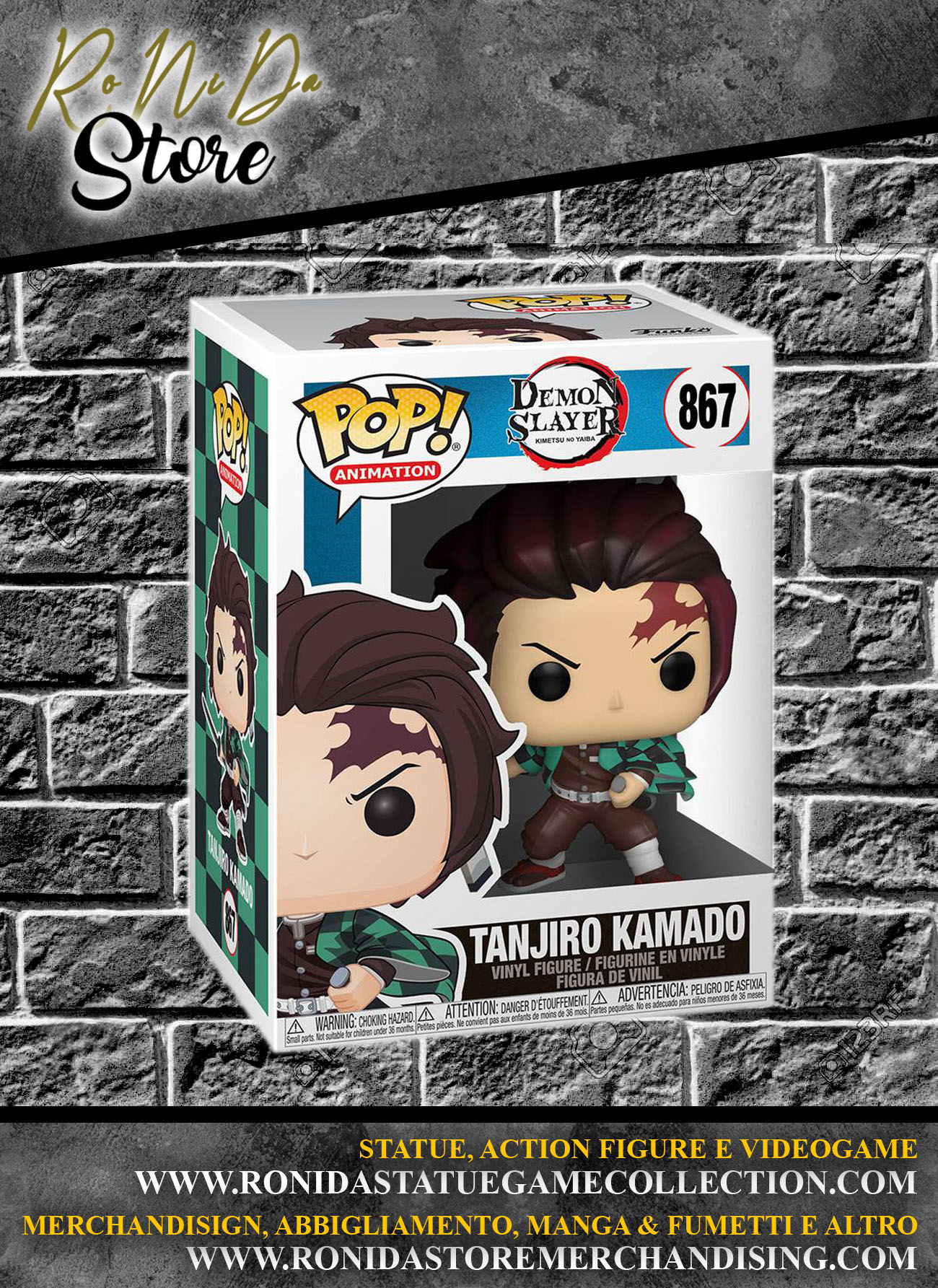 Demon Slayer Funko POP! Tanjiro Kamado Animation Vinyl Figure 867