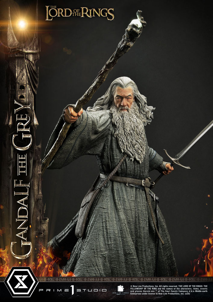 Prime 1 Studio Gandalf the Grey Lord of the Rings Resin Statue 1/4 Il signore degli Anelli