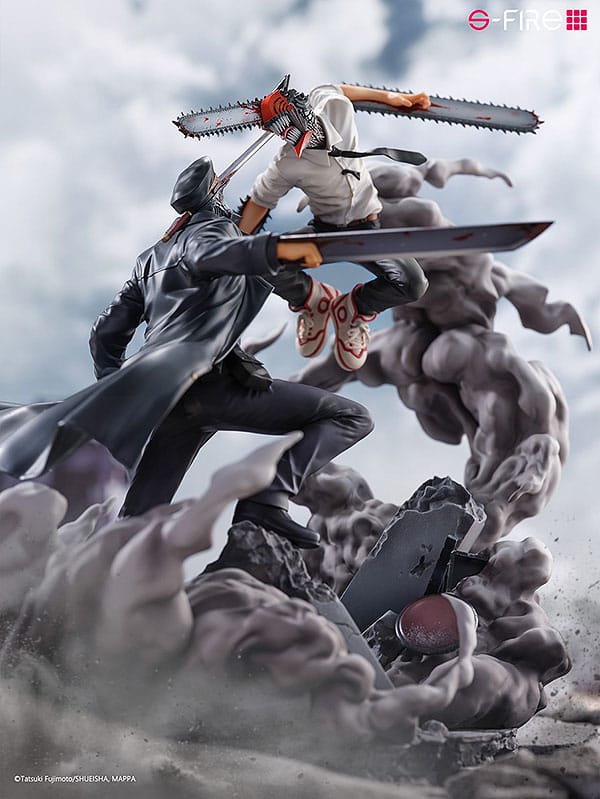 Super Situation Figure  Chainsaw Man vs. Samurai Sword Chainsaw Man Statue