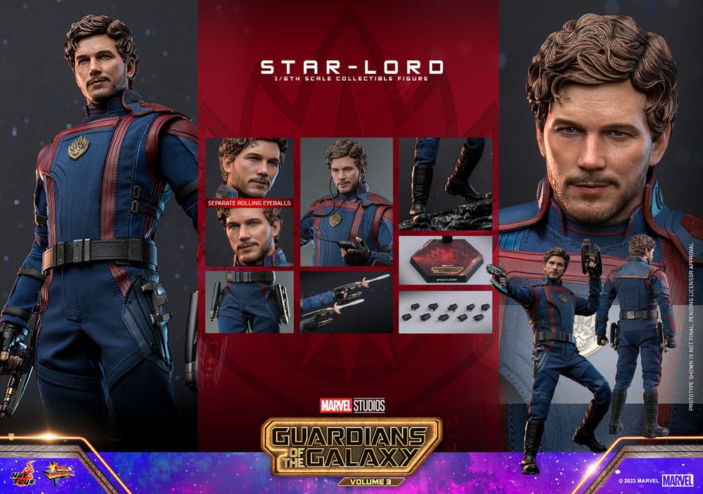 Hot Toys Star-Lord Guardians of the Galaxy Vol. 3 Movie Masterpiece Action Figure 1/6 