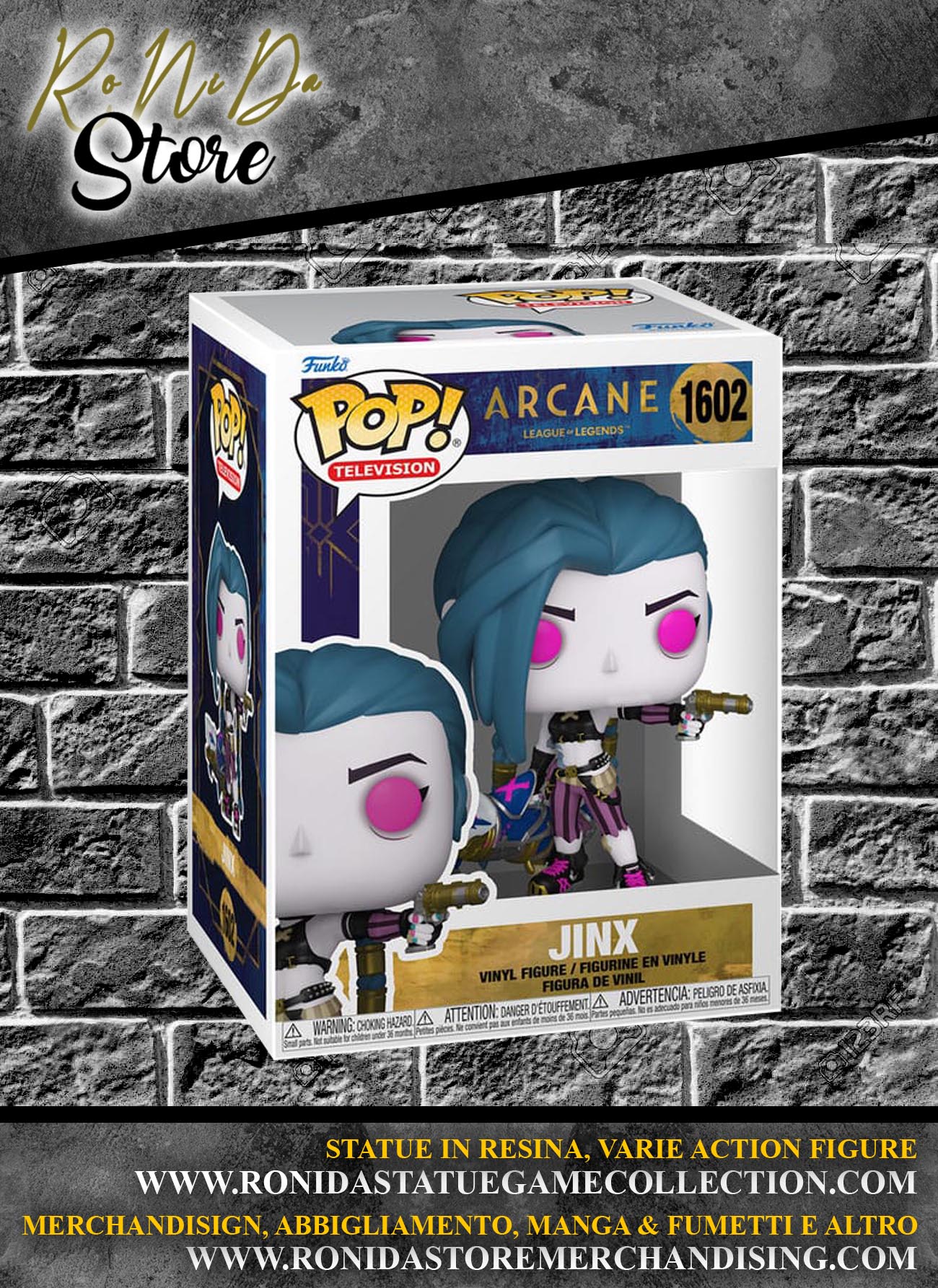 Arcane League of Legends Funko POP! Jinx Vinyl Figure 