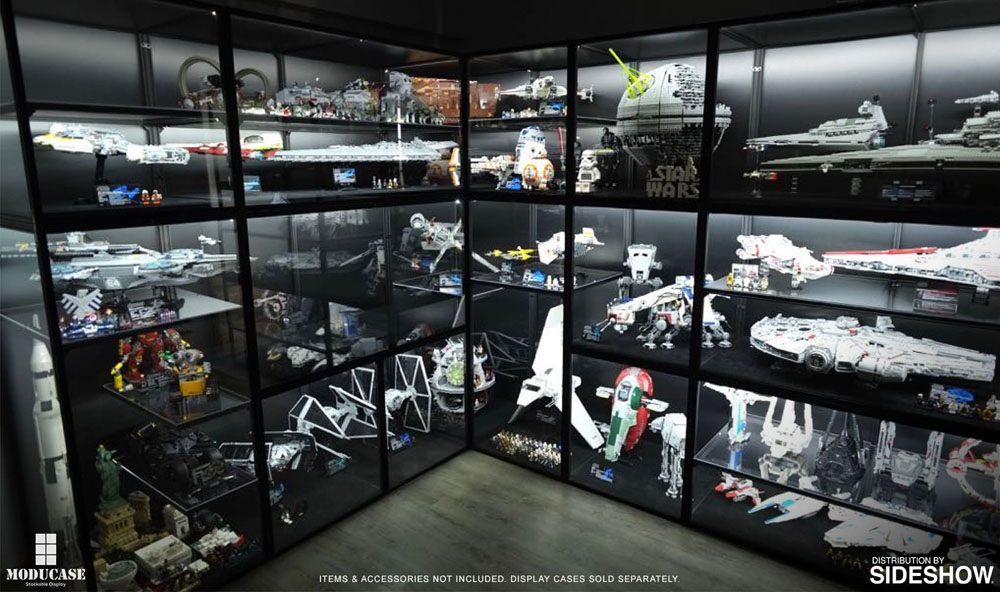 Moducase Acrylic Display Case with Lighting DF60 - Dimensions: 65 x 60 x 60 cm
