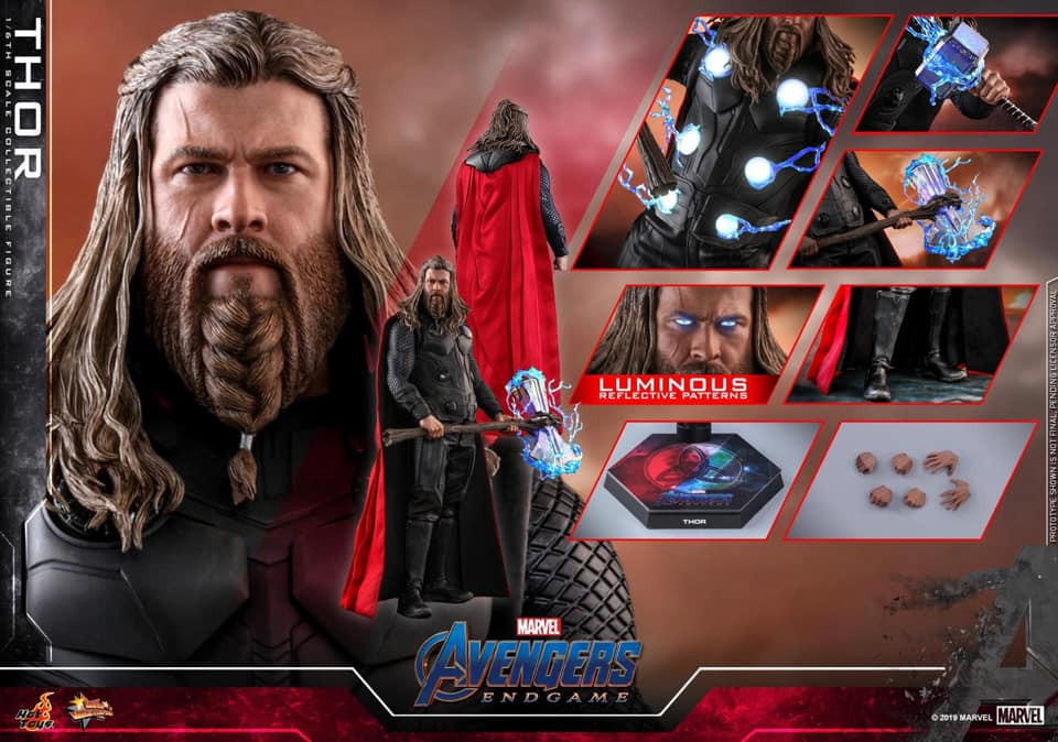 Hot Toys Thor Avengers Endgame Action Figure MMS557