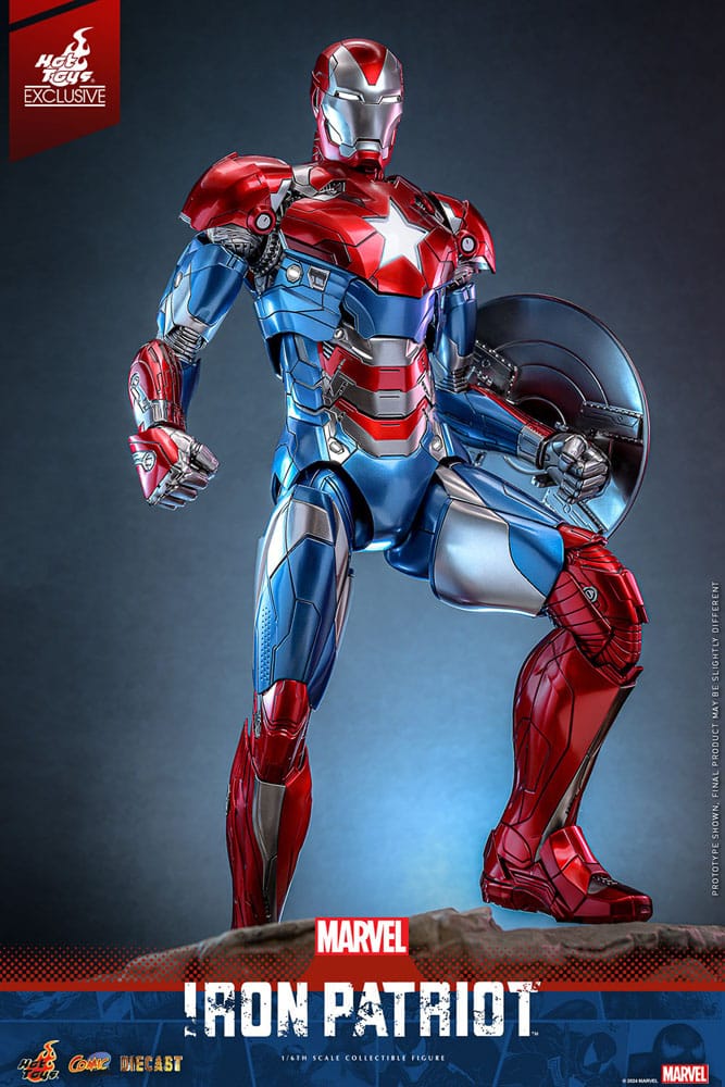 Hot Toys Marvel Comic Diecast Masterpiece Action Figure 1/6 Iron Patriot Hot Toys Exclusive
