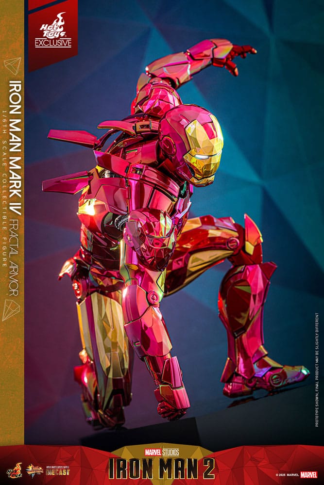 Hot Toys Iron Man Movie Masterpiece Diecast Action Figure 1/6 Iron Man Mark VI (Fractal Armor) Hot Toys Exclusive
