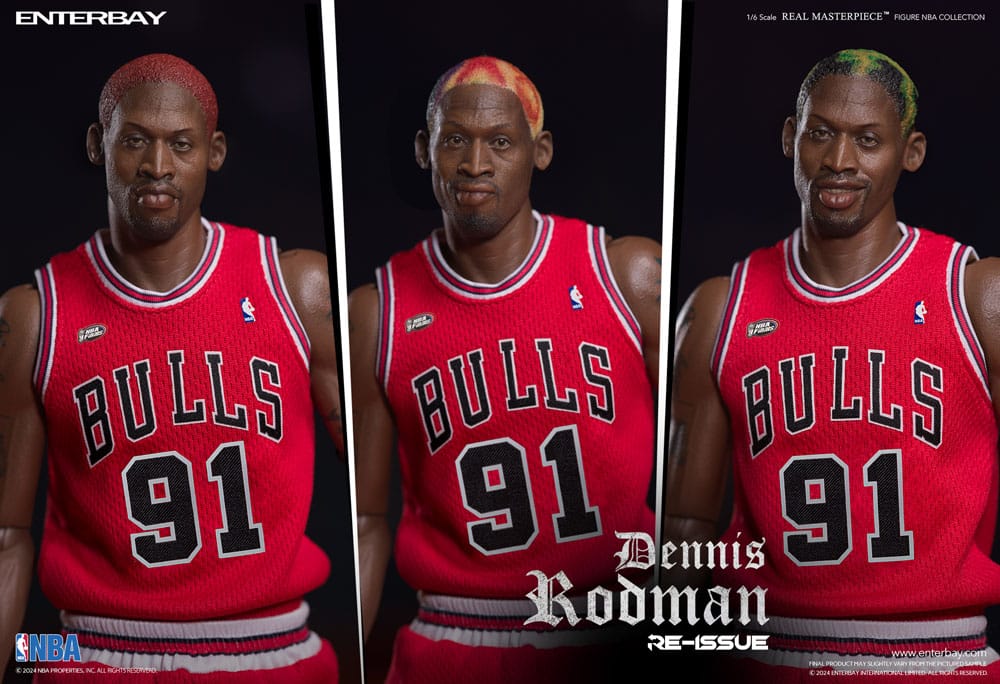 Enterbay NBA Collection Real Masterpiece 1/6 Dennis Rodman Limited Editon