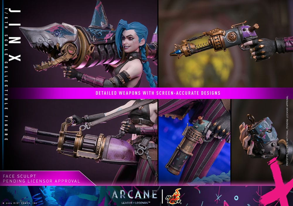 Hot Toys Jinx  Arcane League of Legends Action Figure 1/6 