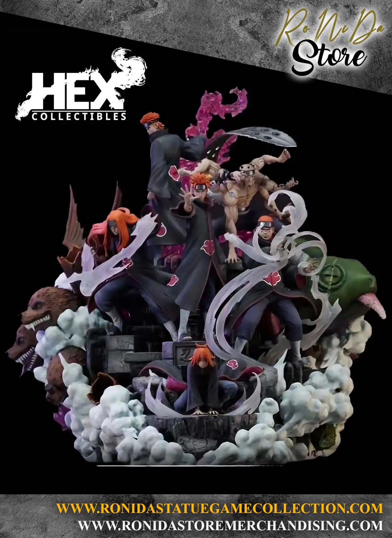 HEX Collectibles Pain Naruto Licensed 1:8 Resin Statue