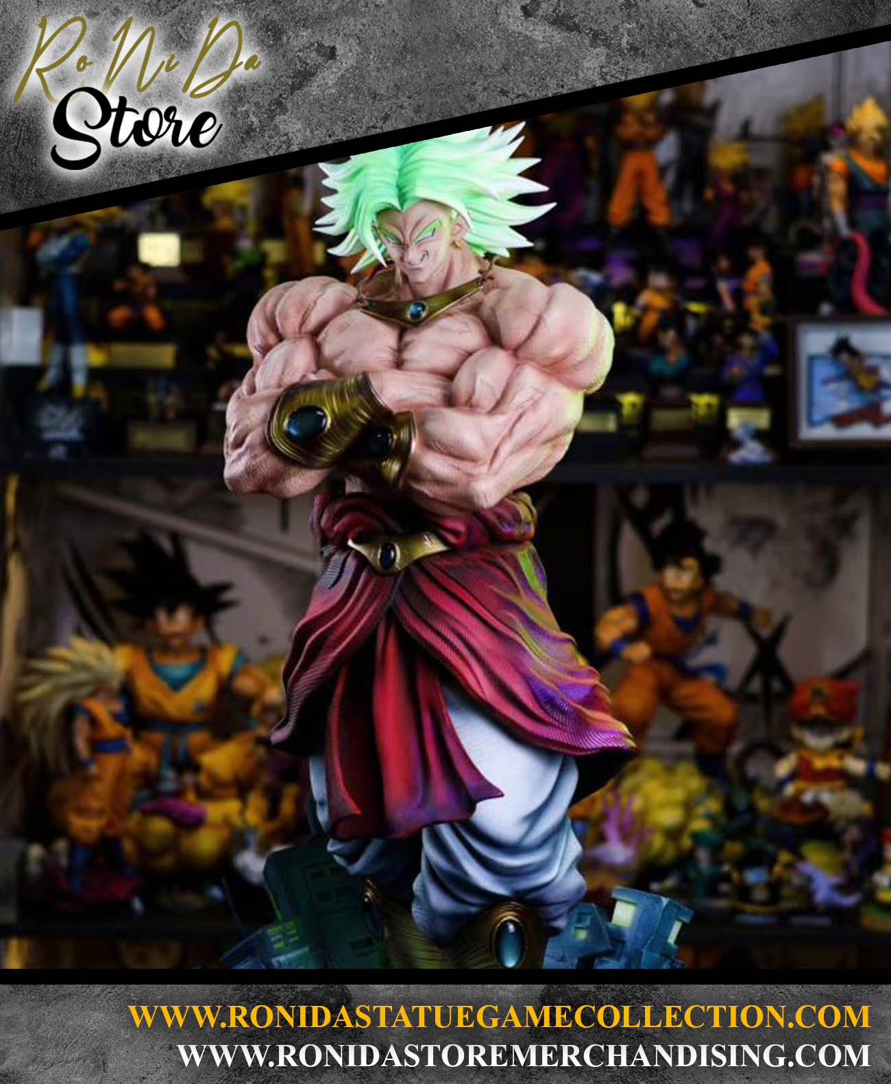 ET X ELEMENT Studio - Hold chest Broly Dragon Ball - 1/6 Statue