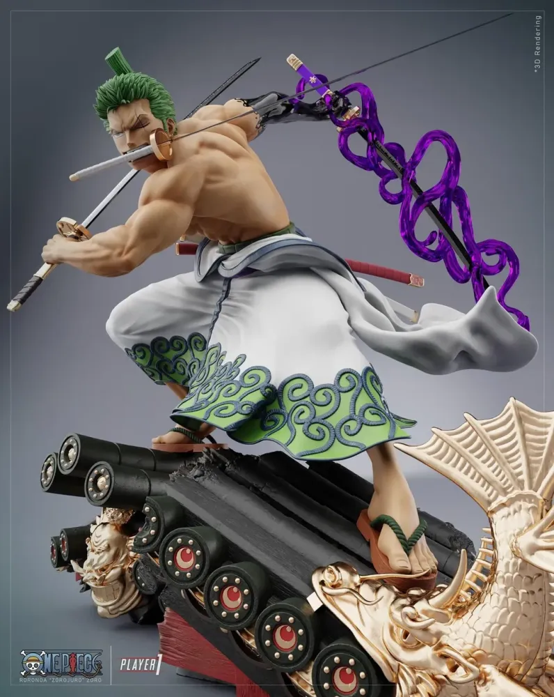 Player 1 Studio One Piece Roronoa Zoro Resin Statue 1/4