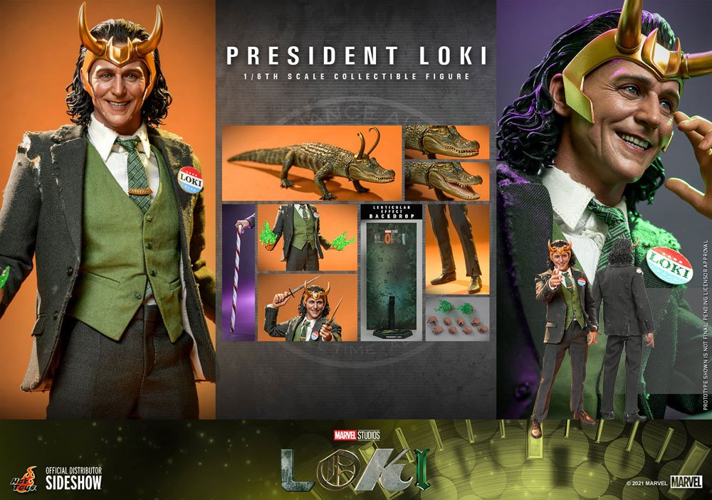 Hot Toys Loki Action Figure 1/6 President Loki Marvel 