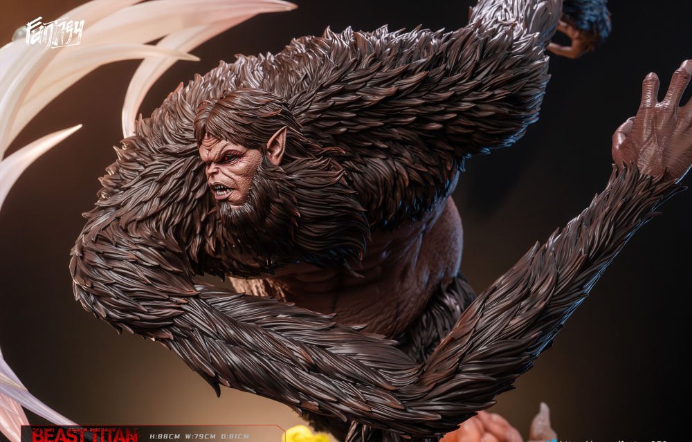 FANTASY Statue  Beast Titan Attack on Titan - Resin Statue