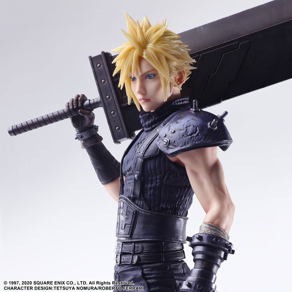 Square Enix Cloud Strife Final Fantasy VII Remake Static Arts Gallery Statue 
