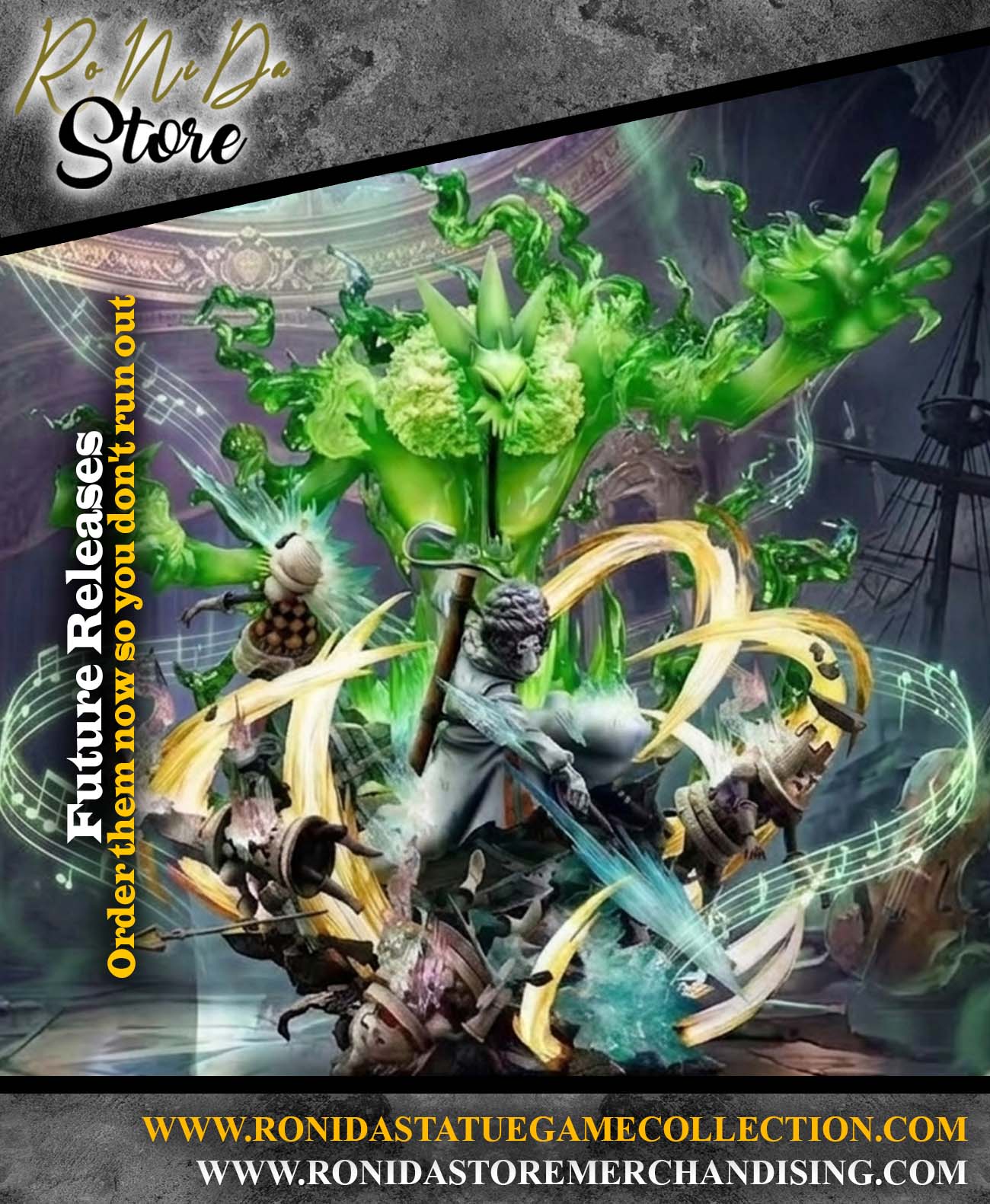 JIMEI PALACE - Soul King Brook One Piece - Straw Hats Pirates Vol.2 - Resin Statue