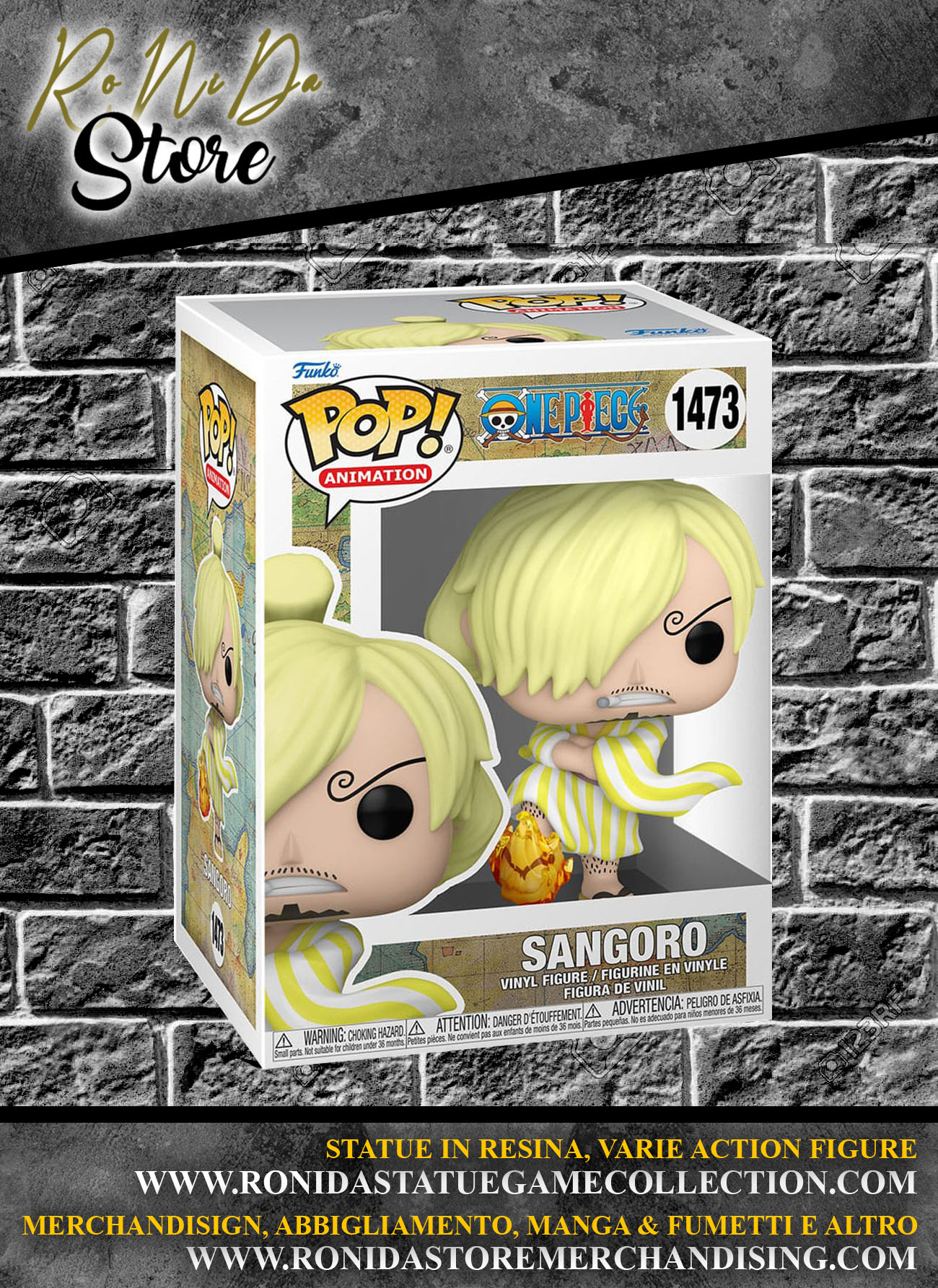 One Piece Funko POP! Animation Vinyl Figure Sangoro (Wano)
