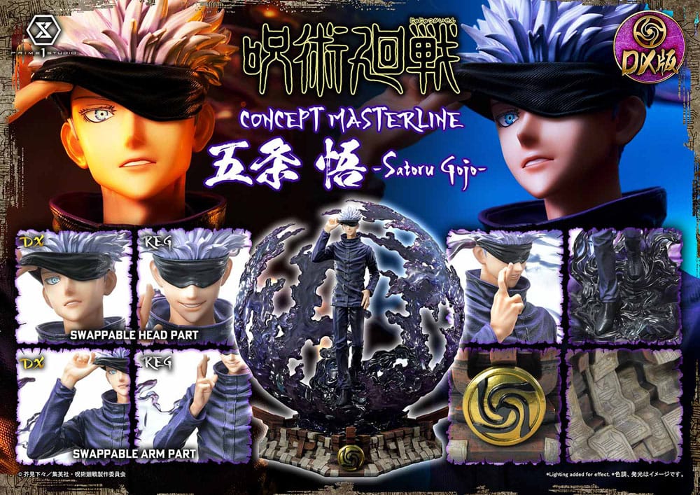 Prime 1 Studio Jujutsu Kaisen Satoru Gojo Concept Masterline Series Statue Deluxe Bonus Version