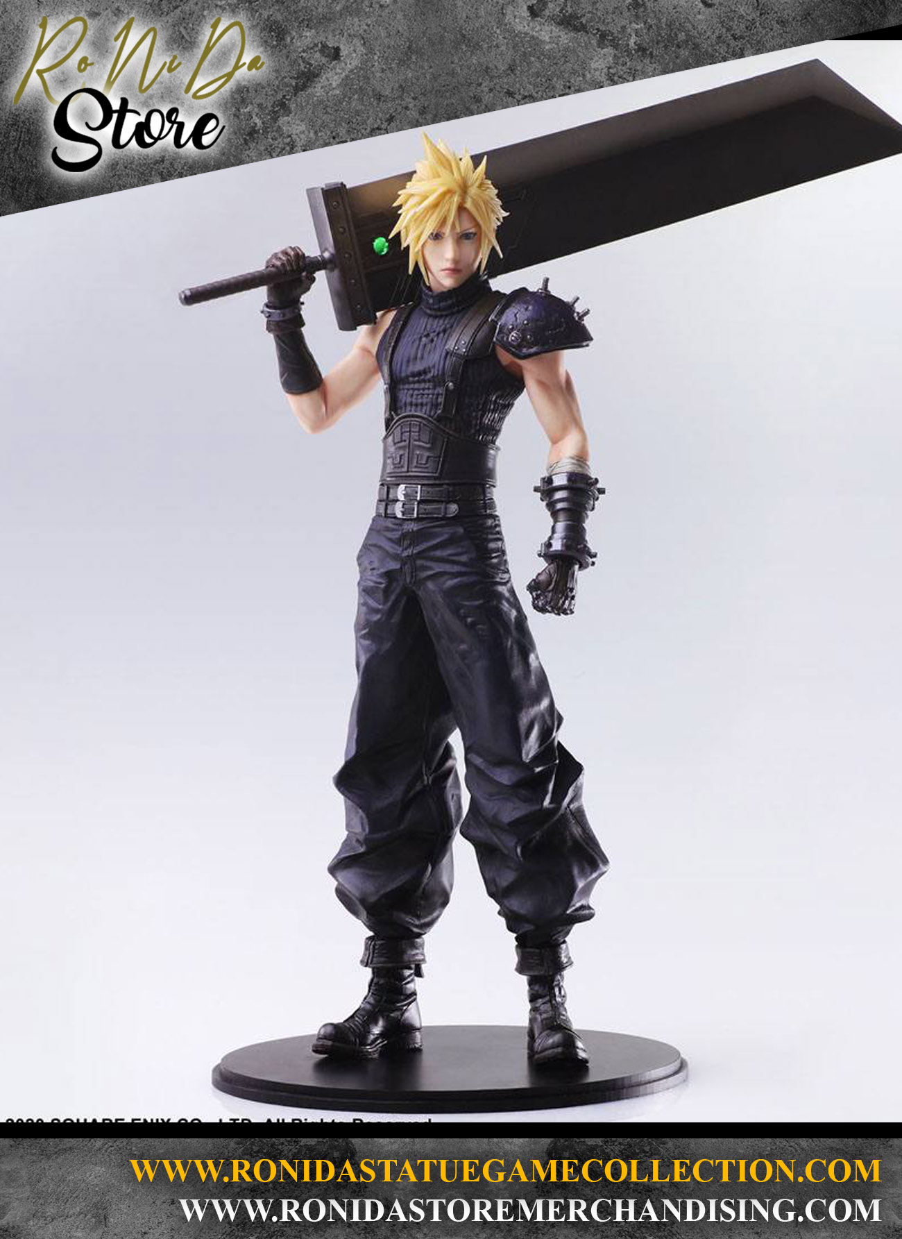 Square Enix Cloud Strife Final Fantasy VII Remake Static Arts Gallery Statue 