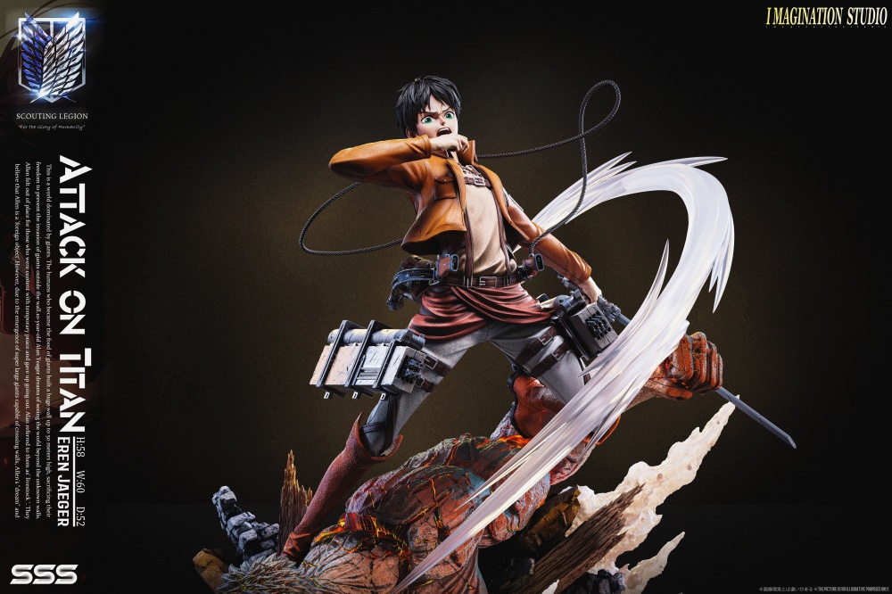 Imagination Studio Eren Yeager Attack on Titan 1/6 Resin Statue HQS