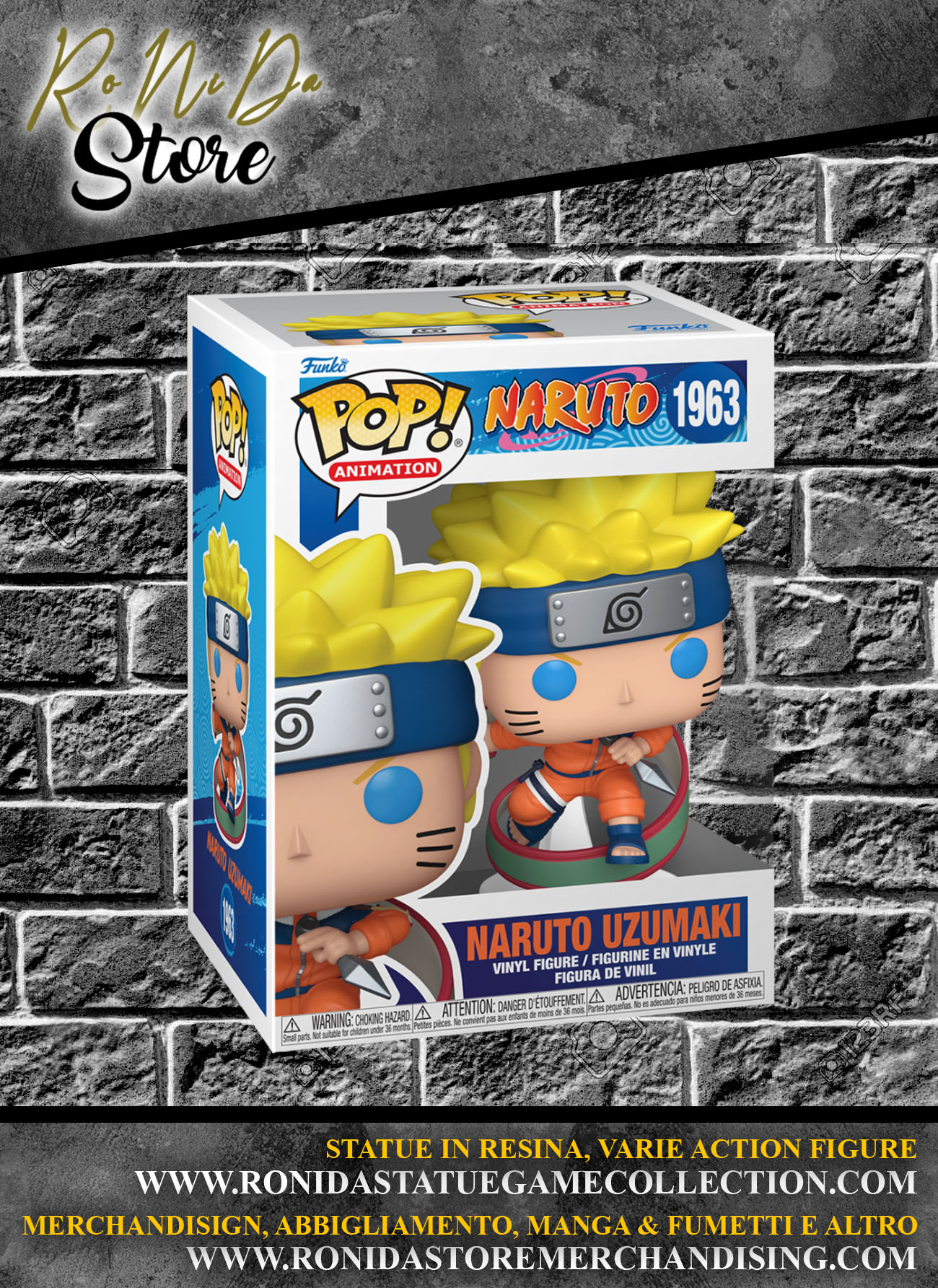 NARUTO: SHIPPUDEN - POP FUNKO NARUTO VINYL FIGURE 1963 