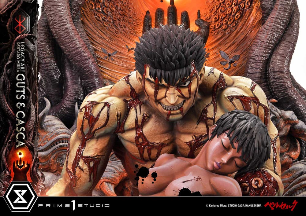 Prime 1 Studio Berserk Kentaro Miura Statue 1/4 Guts & Casca Statue Berserk