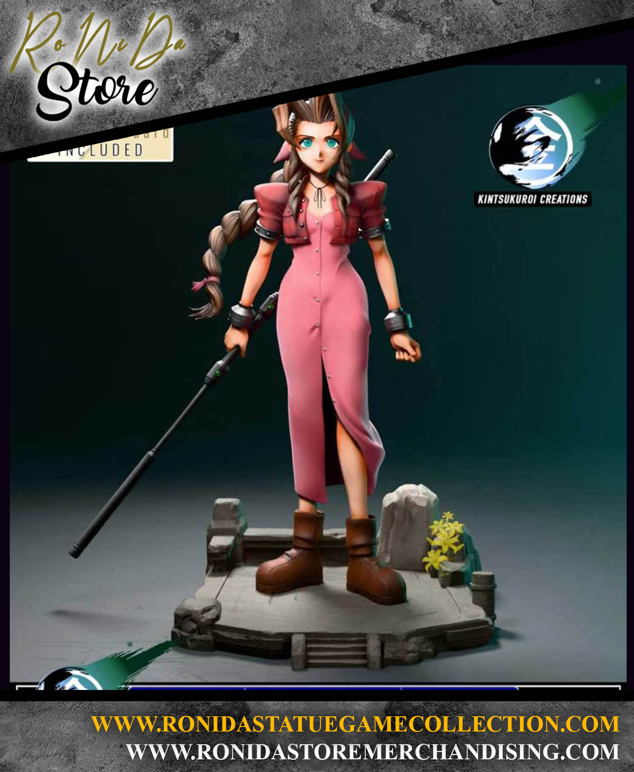 Kintsukuroi Creations - Aerith  Final Fantasy VII - OG Statue