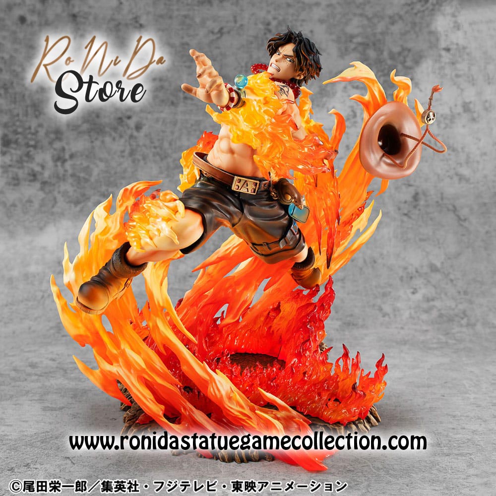 Megahouse Portgas D. Ace One Piece P.O.P NEO-Max PVC Statue 15th Anniversary Reprint Ver