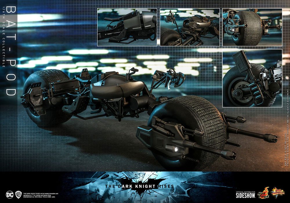 Hot Toys Bat-Pod Batman The Dark Knight Rises Movie Masterpiece Action Figure 1/6 