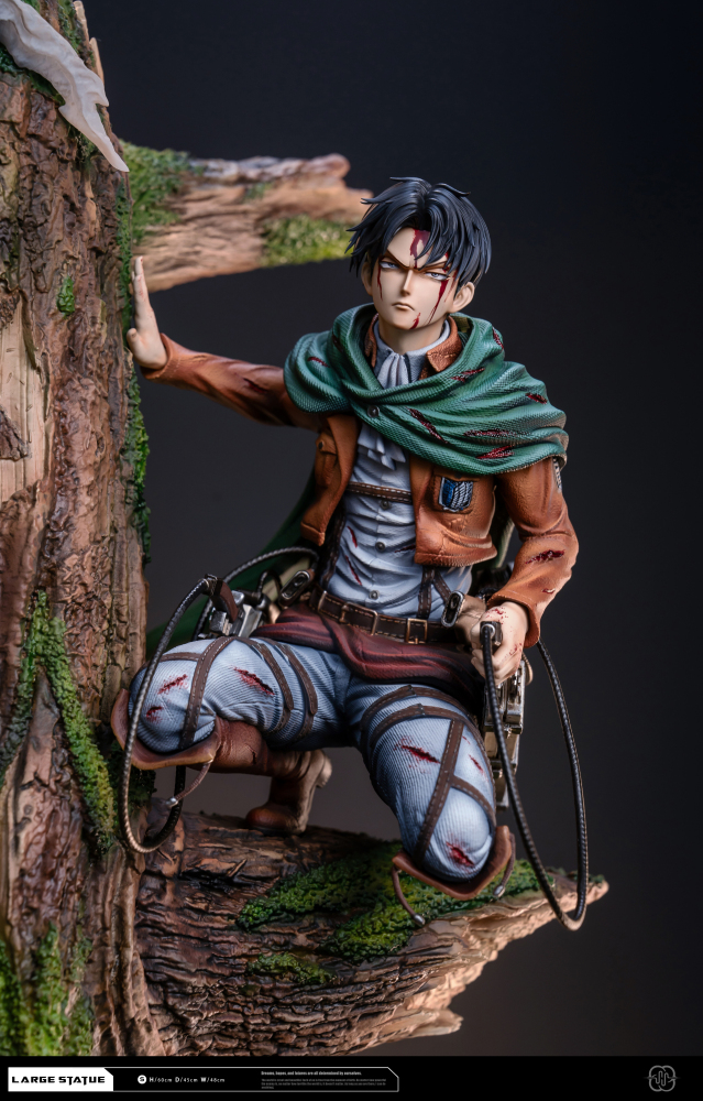 Hertz Studio Levi & Erwin Attack on Titan - The sharpest sword Resin Statue HQS