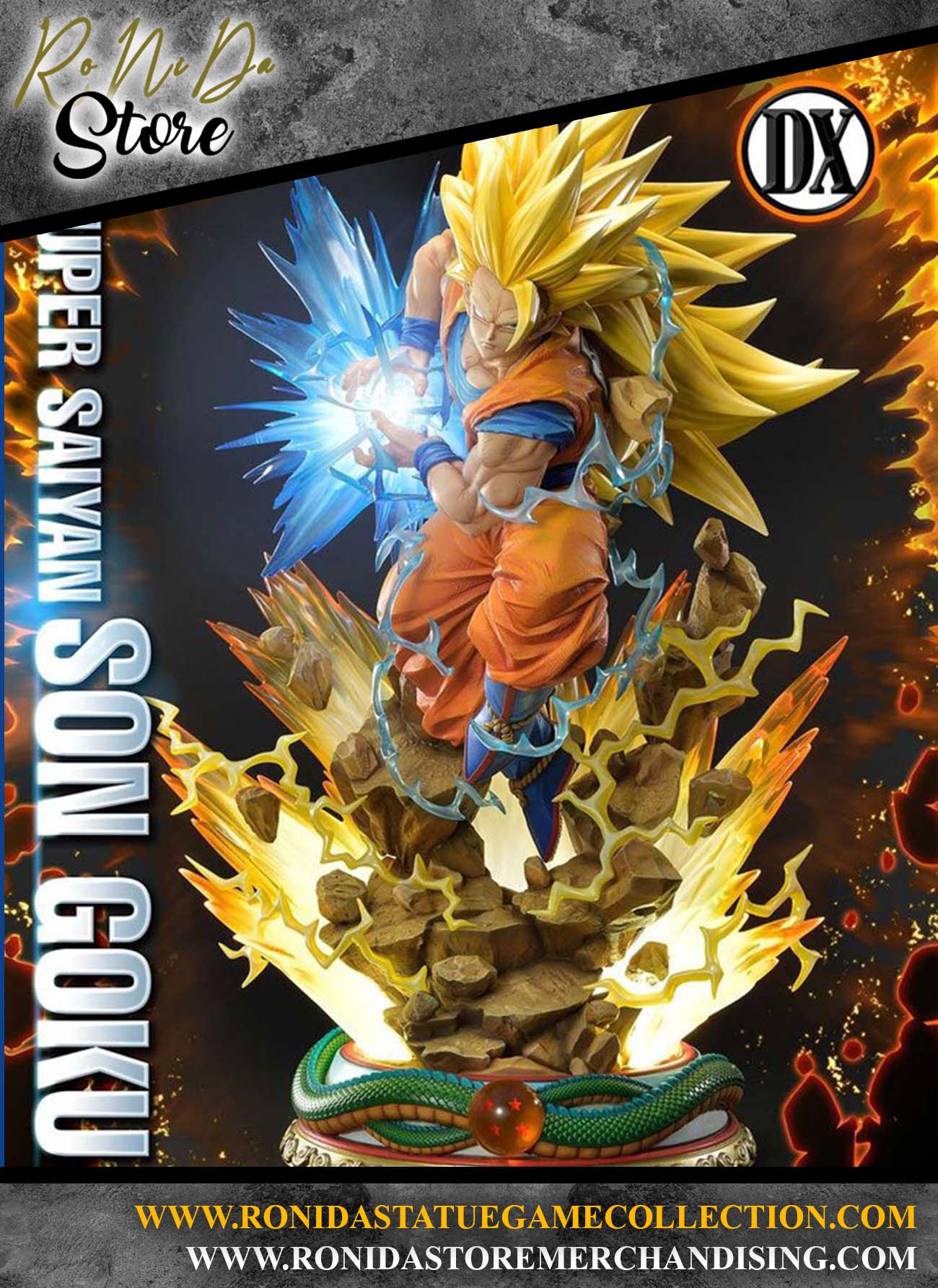 Prime 1 Studio Dragon Ball Z Super Saiyan Son Goku Statue 1/4 Deluxe Version