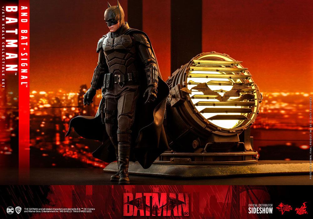 Hot Toys The Batman Movie Masterpiece Action Figure 1/6 Batman with Bat-Signal