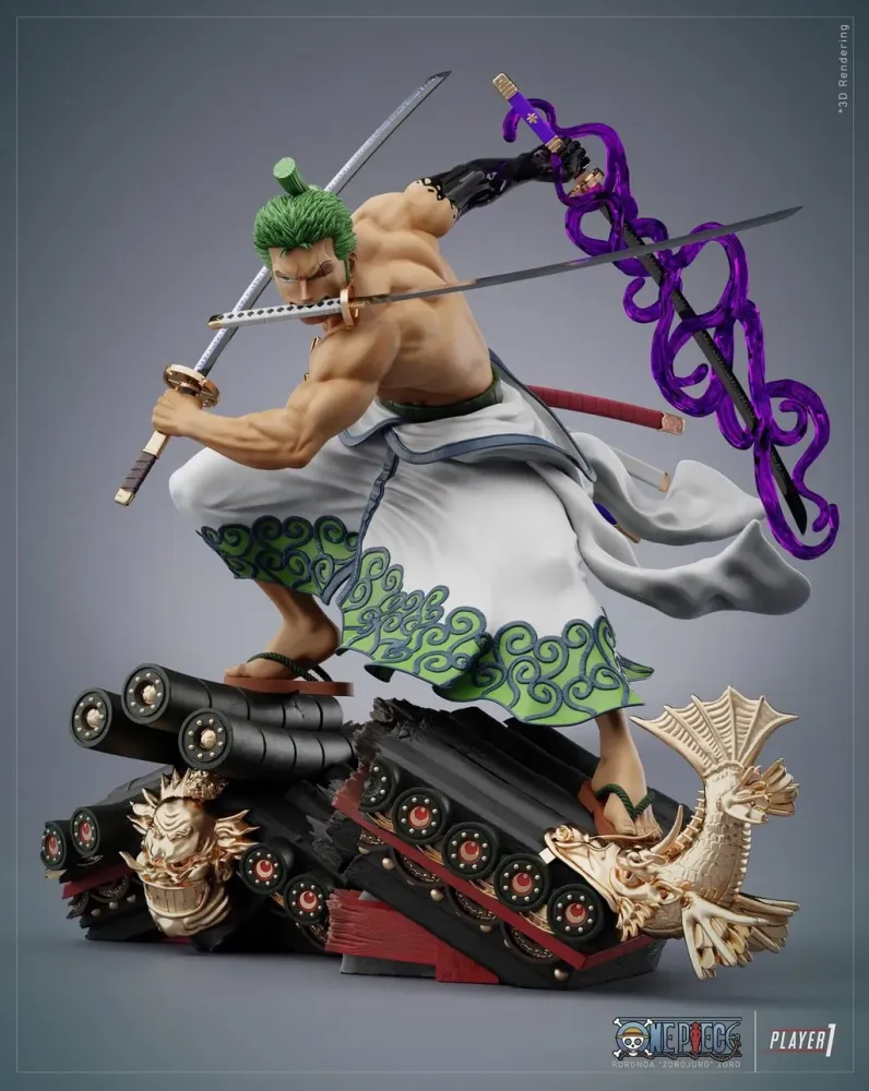 Player 1 Studio One Piece Roronoa Zoro Resin Statue 1/4