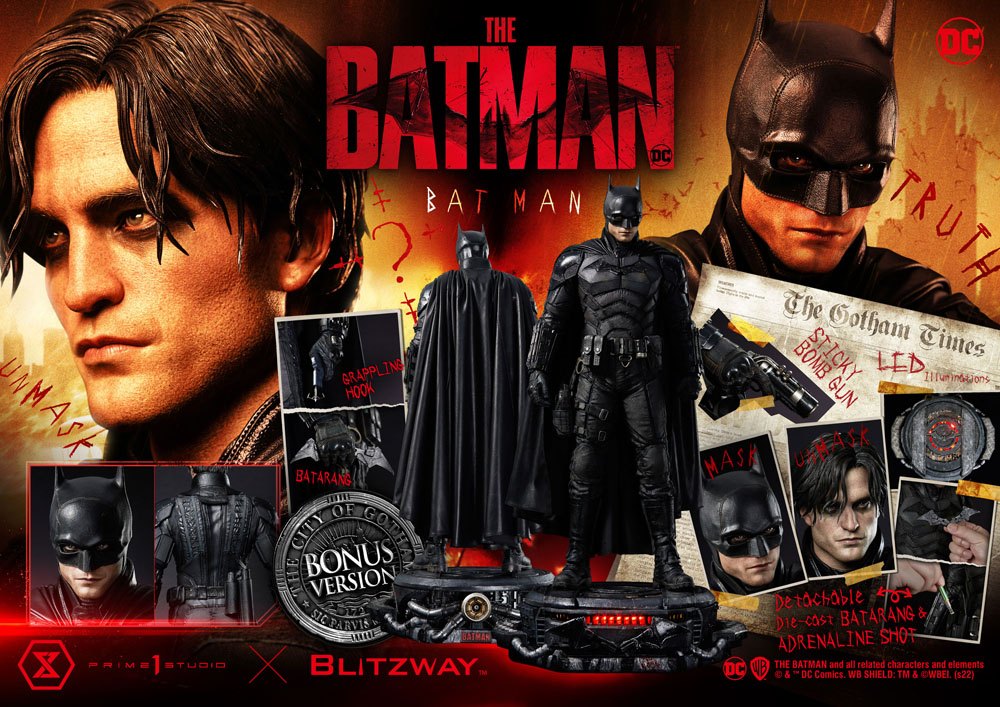 Prime 1 Studio The Batman Film Batman Museum Masterline Statue 1/3 Bonus Version
