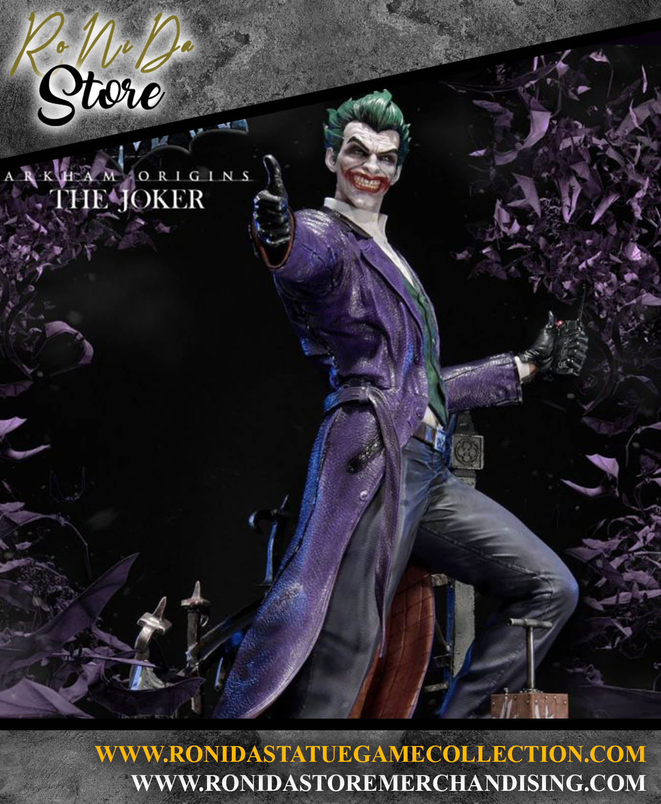 Prime 1 Studio - The Joker Batman: Arkham Origins - 1/3 Statue Regular