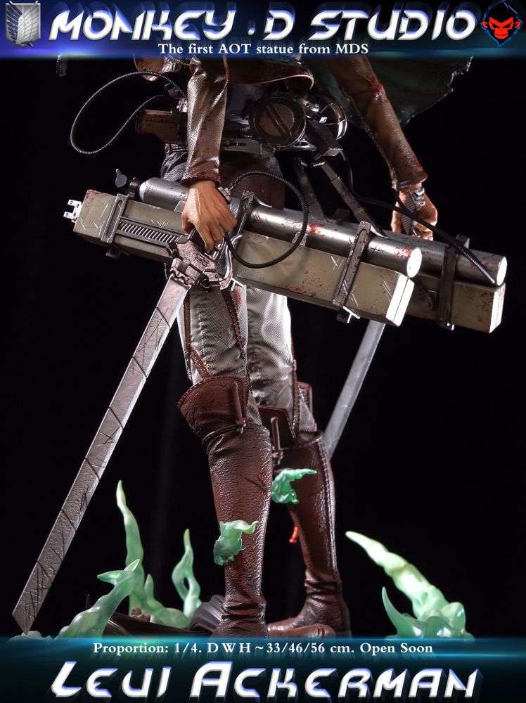 Monkey D Studio Levi Ackerman Attack on Titan - AOT -- 1/4 Statue