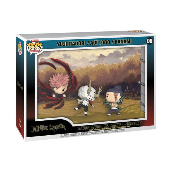 Jujutsu Kaisen Funko POP Moments Vinyl Figures Itadori & Todo vs Hanami 