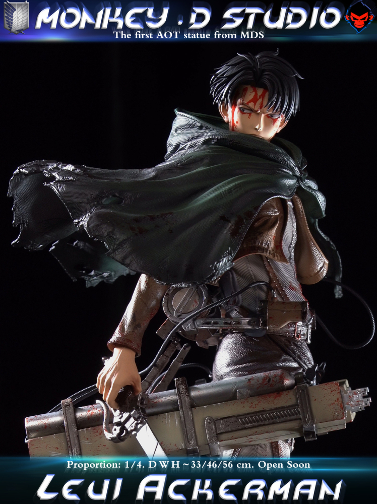 Monkey D Studio Levi Ackerman Attack on Titan - AOT -- 1/4 Statue