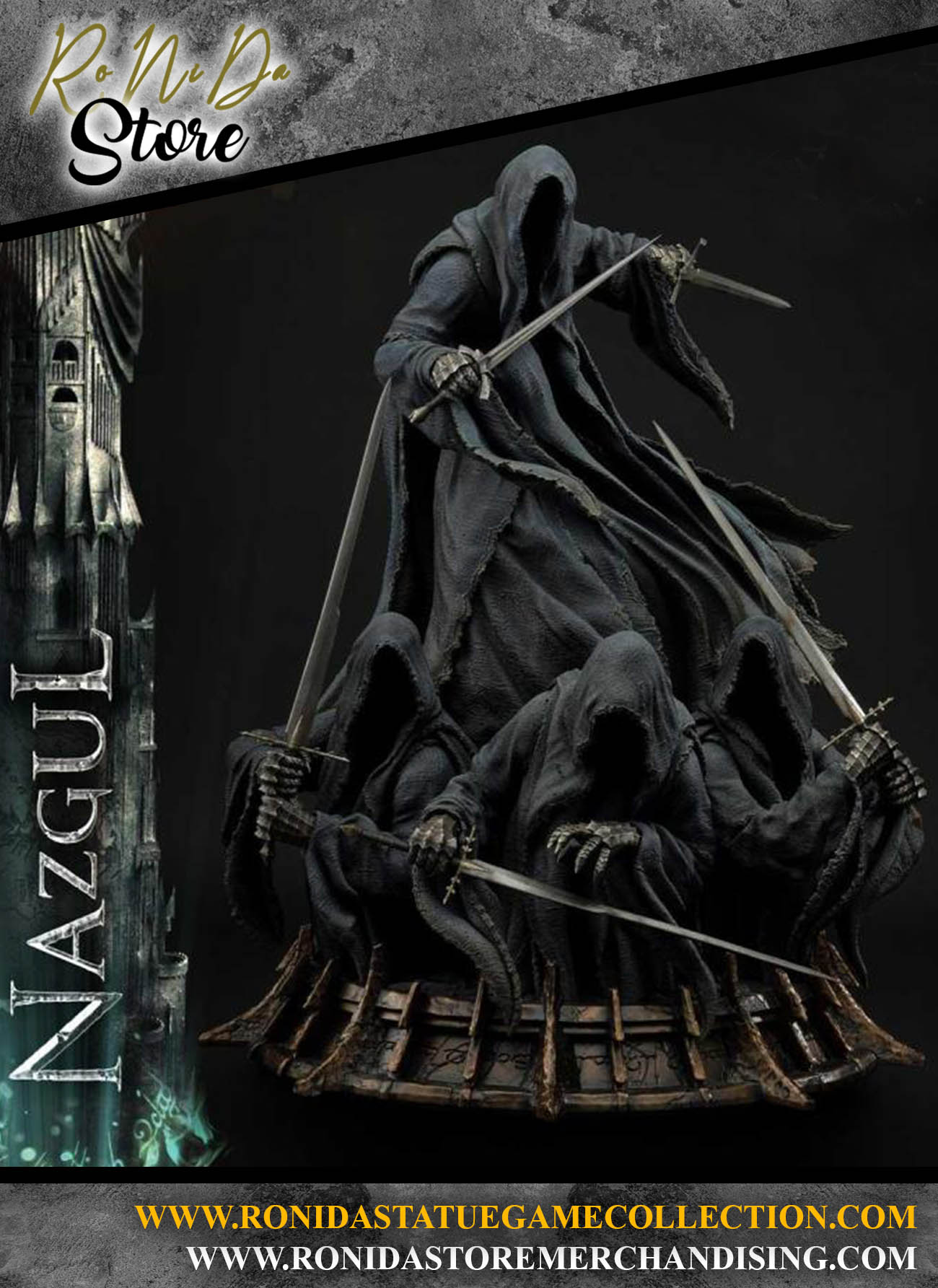 Prime 1 Studio - The Lord of the Rings (Film) - Nazgul Regular Version 1/4 Statue